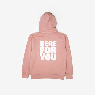 Here For You Dusty Coral Hoodie