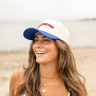 Red & Blue Trucker Hat