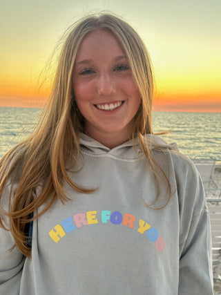 Here For You Pastel Hoodie