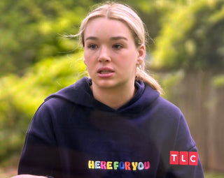 Here For You Classic Navy Hoodie