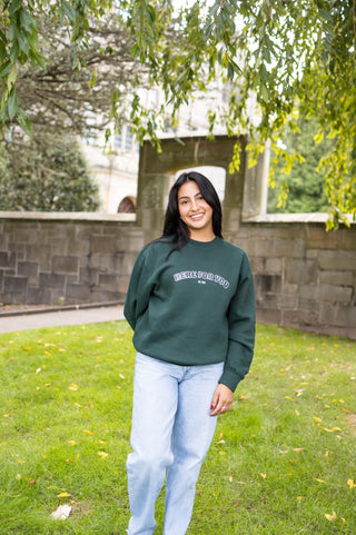 Here For You Forest Campus Collection Crewneck