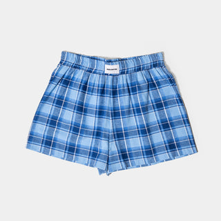 Here For You Barry Blue Flannel Boxers