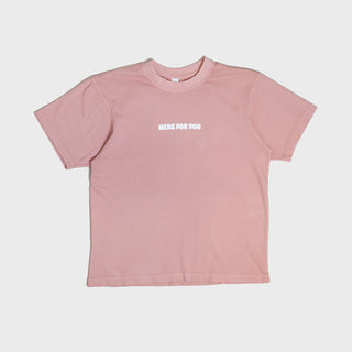 Here For You Heavy Salmon Tee
