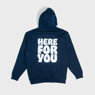 Here For You Navy Hoodie