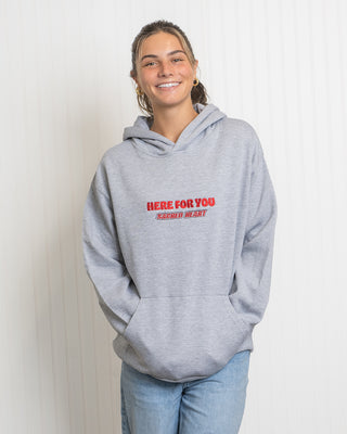 Here For You x Sacred Heart Hoodie