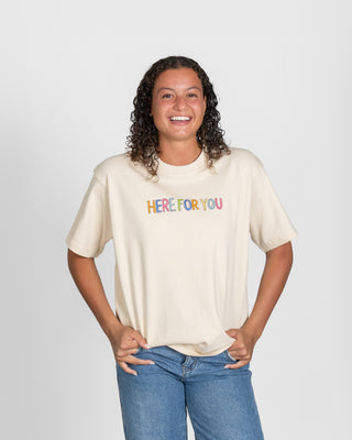 Here For You Sand Doodle Tee