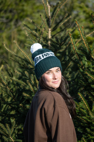 Here For You Winter Pom Pom Hat