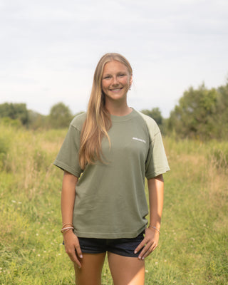 Tomorrow Needs You Olive Tee