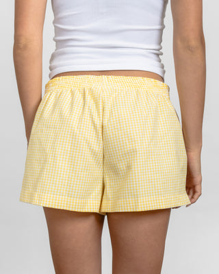 Lemon Gingham Boxer Shorts