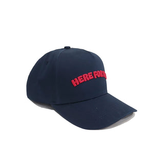 Here For You Navy & Red Trucker Hat