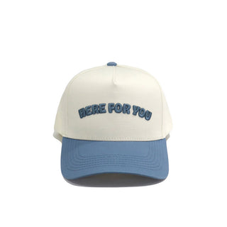 Here For You Harbor Blue Trucker Hat
