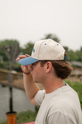 Here For You Harbor Blue Trucker Hat
