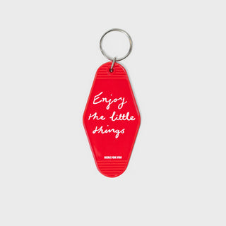 Enjoy The Little Things Motel Keychain